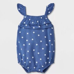 Baby Girls Star Ruffle Romper